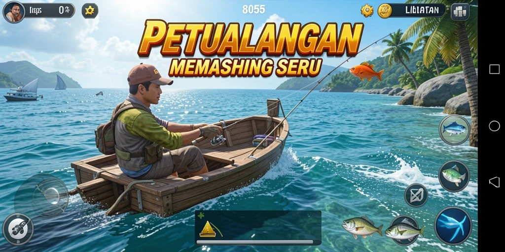 Tangkapan ikan yang mengesankan dalam game 8055.