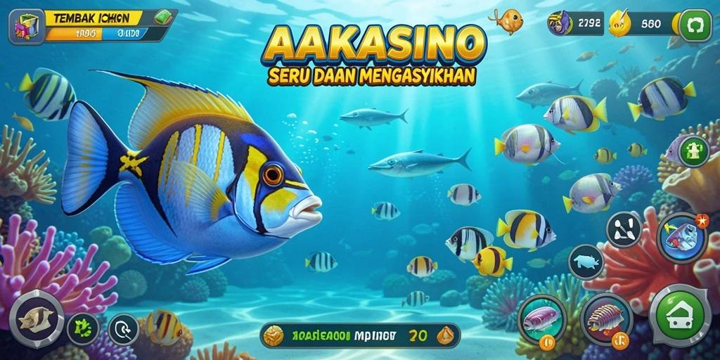 Tampilan gameplay AAKASINO yang menarik dan mendebarkan dalam Tembak Ikan.
