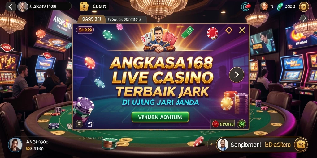 Screenshot permainan Live Casino ANGKASA168 yang menarik dan interaktif.