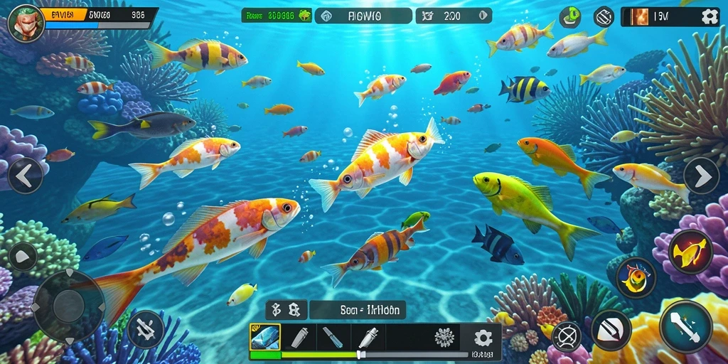 Tampilan gameplay Tembak Ikan yang seru di FW66.