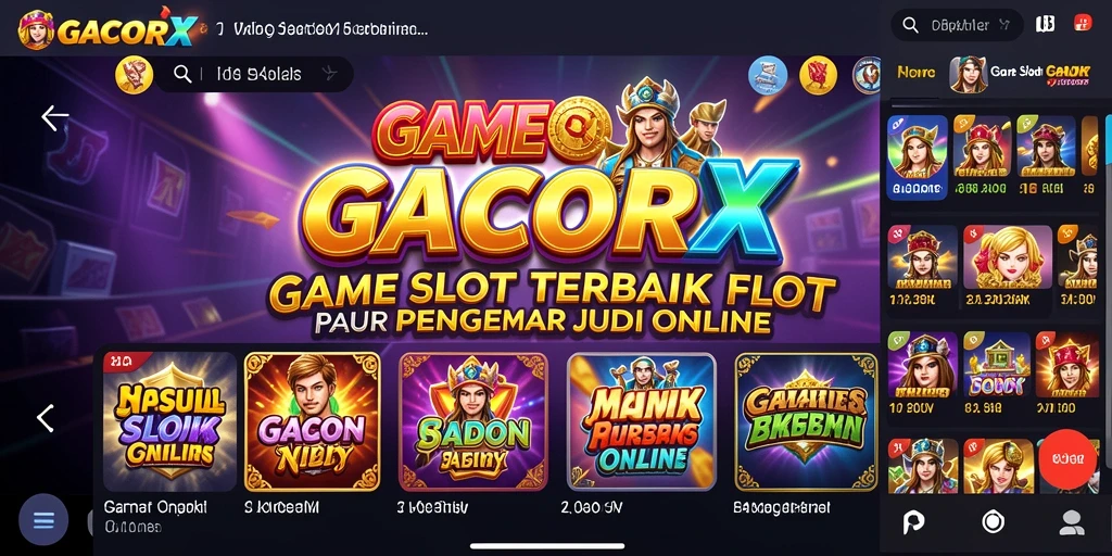 Tampilan gameplay GACORX yang menarik dan penuh warna.