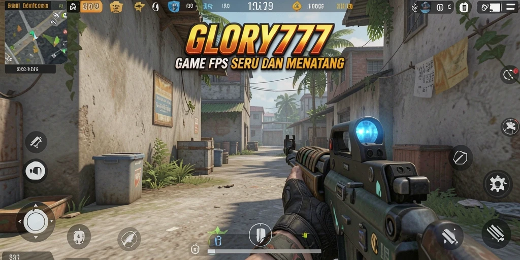 Tangkapan layar GLORY777 menampilkan aksi intens dalam gameplay FPS yang seru.