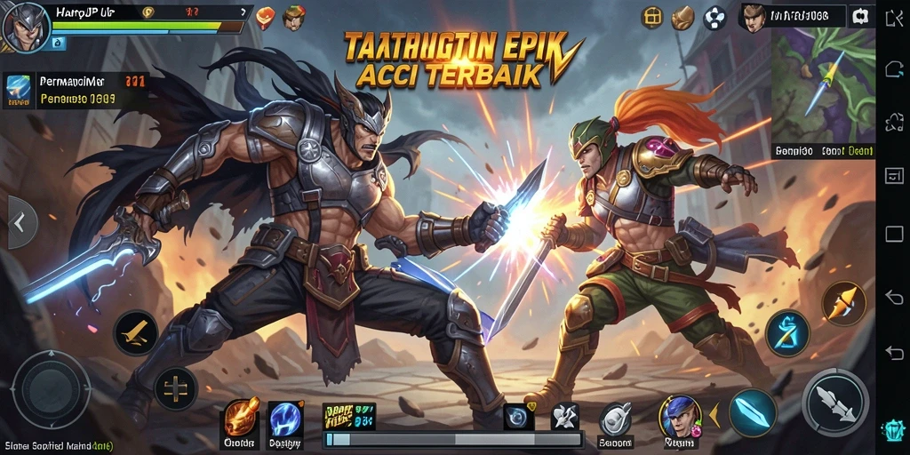 Tangkapan layar menunjukkan gameplay mendebarkan dari HARAPJP.