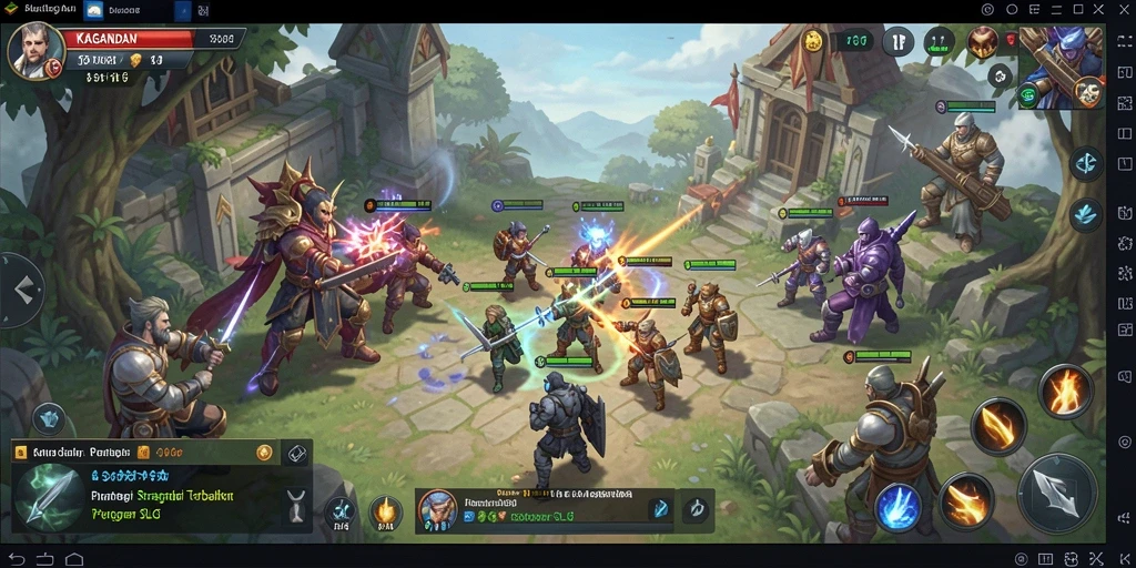 Tangkapan layar dari gameplay KAGANDAN yang menampilkan strategi yang mendalam.