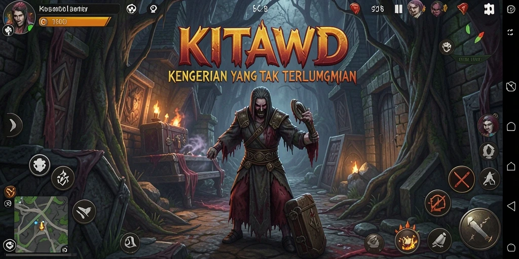 Tampilan gameplay mencekam dari game KITAWD yang membuat adrenaline meningkat.