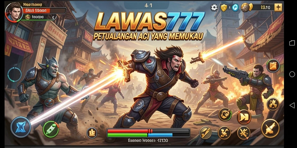 Tampilan seru gameplay LAWAS777 yang mendebarkan dan penuh aksi.