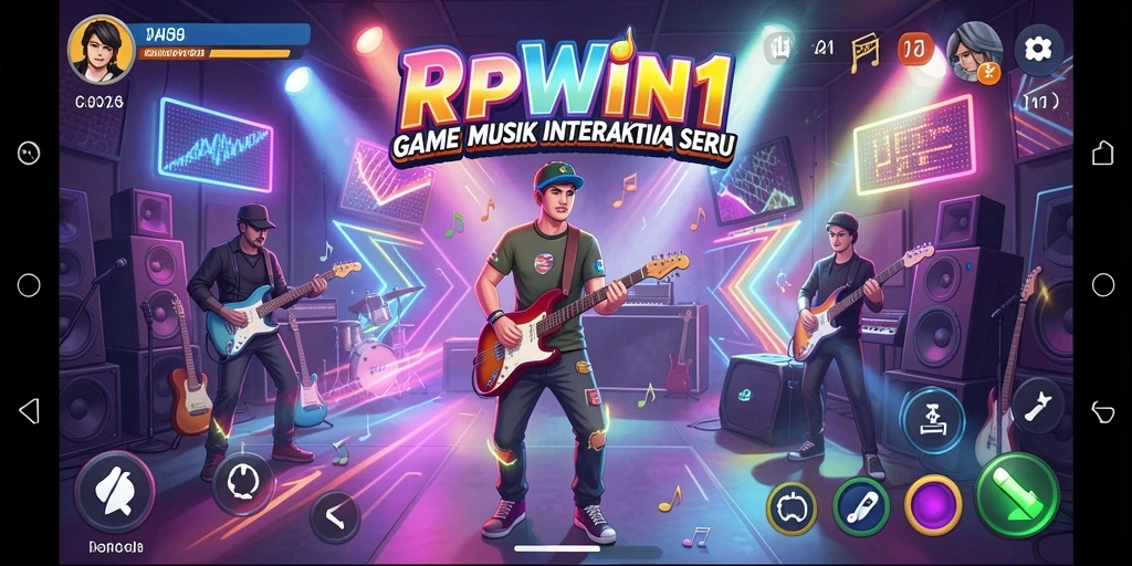 Screenshot gameplay RPWIN1 yang penuh warna dan interaktif.