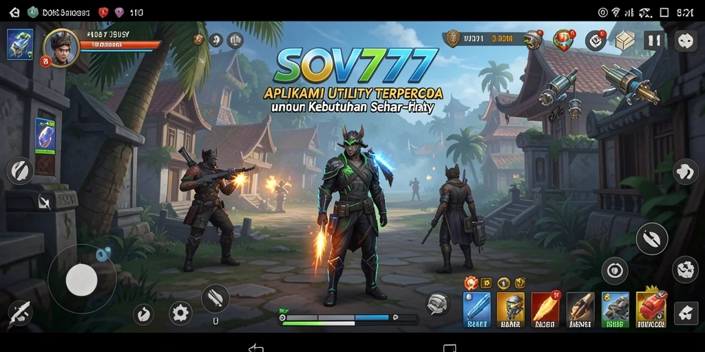 Tampilan antarmuka SOV777 yang minimalis dan fungsional.