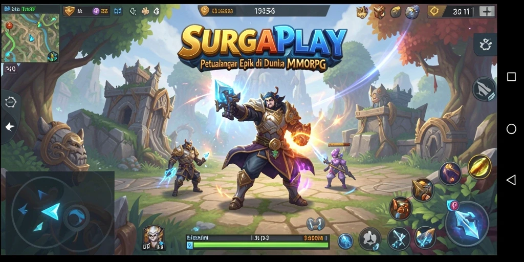 Gameplay seru di dunia fantasi SURGAPLAY.