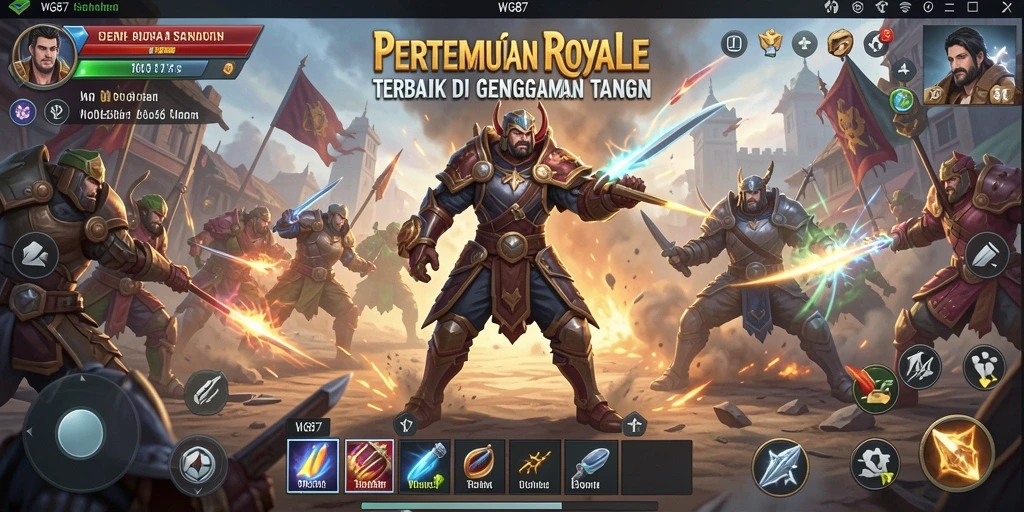 Gameplay seru di WG87 dalam pertempuran Royale yang intens.