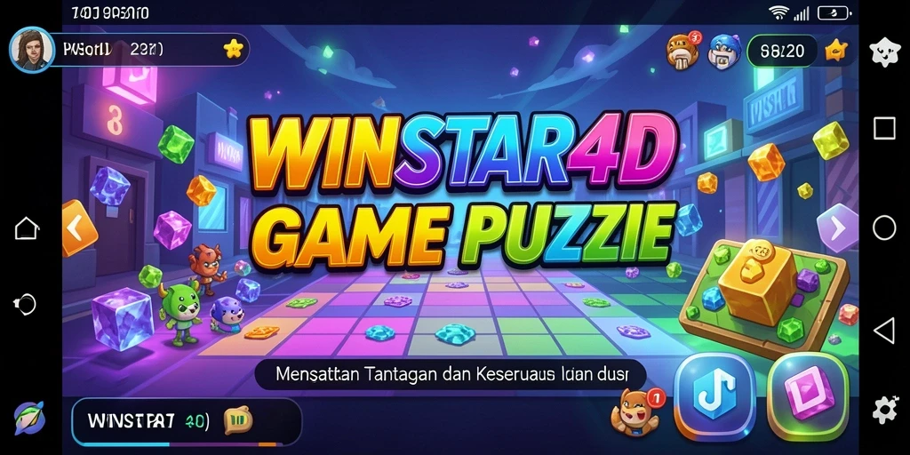Screenshot gameplay WINSTAR4D menunjukkan tantangan menarik dalam permainan Puzzle.